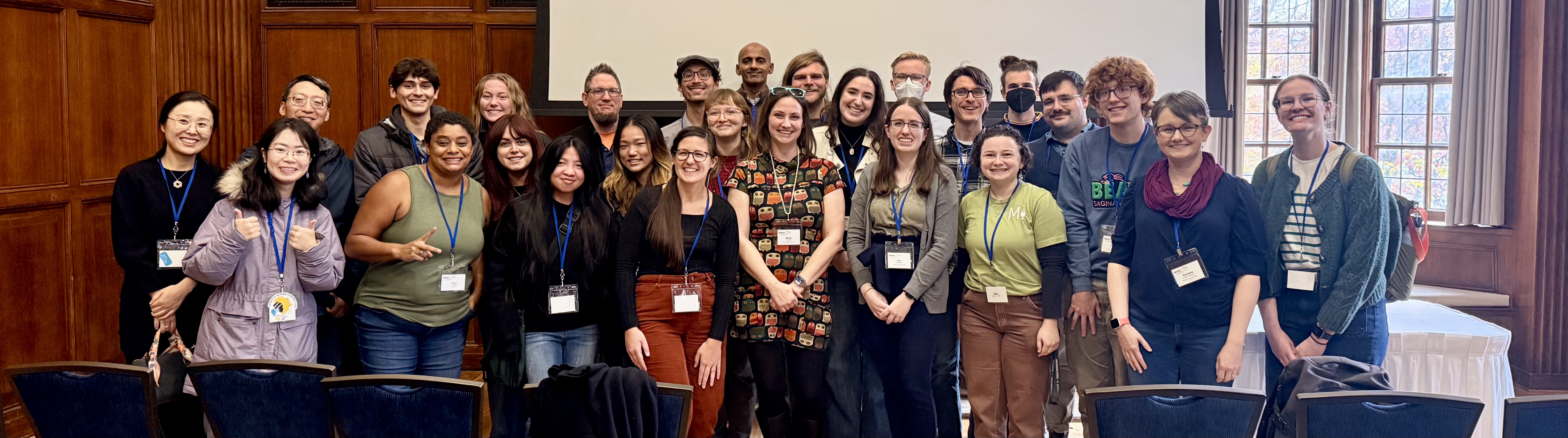 The entire Michigan State University contingent (past and present) at NWAV 53 in Ann Arbor. I think we were the largest group there!